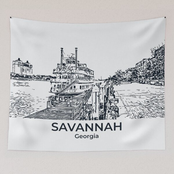 Item preview, Savannah – Georgia designed and sold by Lakeric Cityscapes.