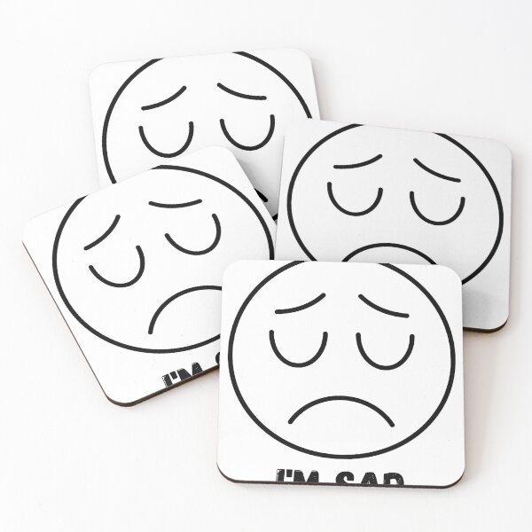 Item preview, I’m Sad – Minimalist Emotional Quote Artwork | Honest Feelings Typography Design designed and sold by smilup.
