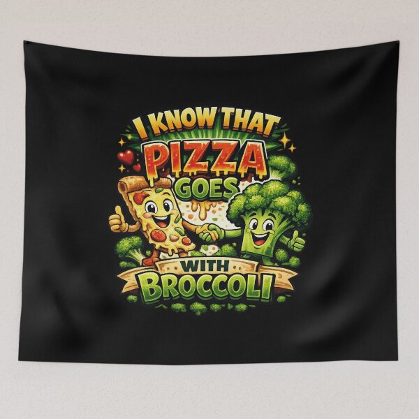 Item preview, I Know That Pizza Goes With Broccoli Misunderstood Lyrics designed and sold by babbselasdesigns.