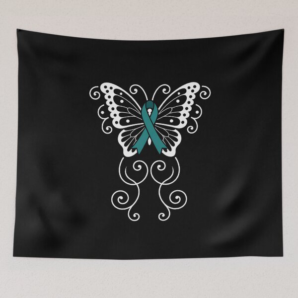 Item preview, Sexual Assault Awareness Teal Ribbon Butterfly designed and sold by SyncSusscess.
