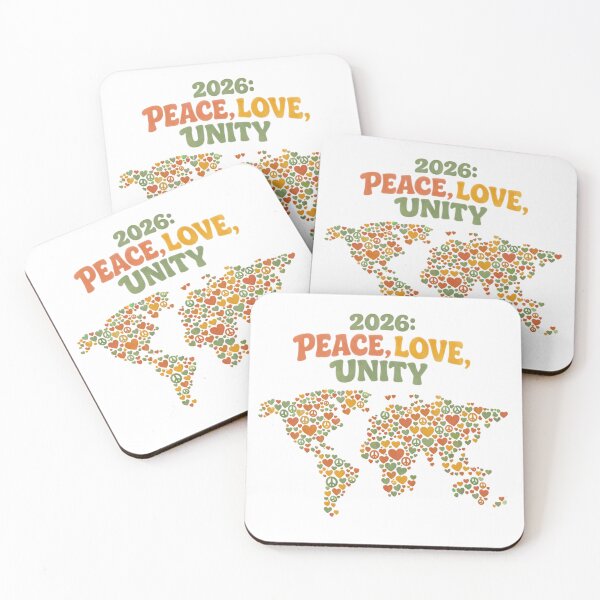 Item preview, 2026 Peace Love Unity T-Shirt - Global Harmony Design - Positive Vibe Activist Tee designed and sold by Zion by Carvalho.