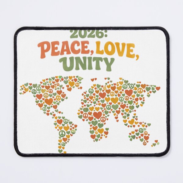 Item preview, 2026 Peace Love Unity T-Shirt - Global Harmony Design - Positive Vibe Activist Tee designed and sold by Zion by Carvalho.