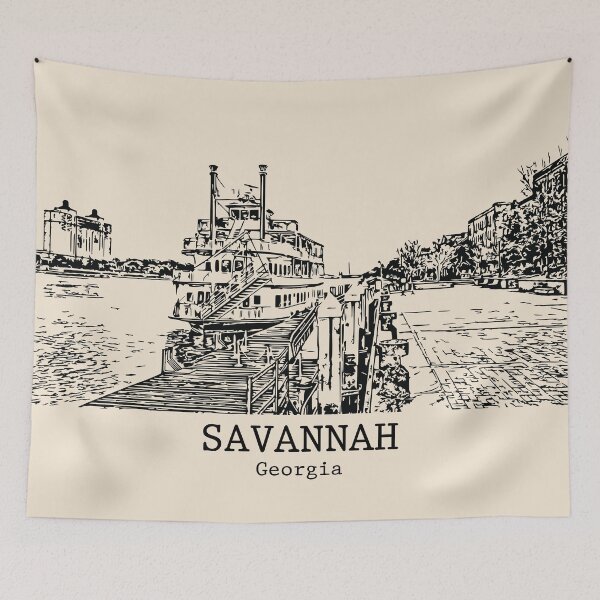 Item preview, Savannah – Georgia designed and sold by Lakeric Cityscapes.
