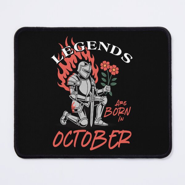 Item preview, Legends Are Born in October – Knight Birthday Graphic designed and sold by TipTop GFX.