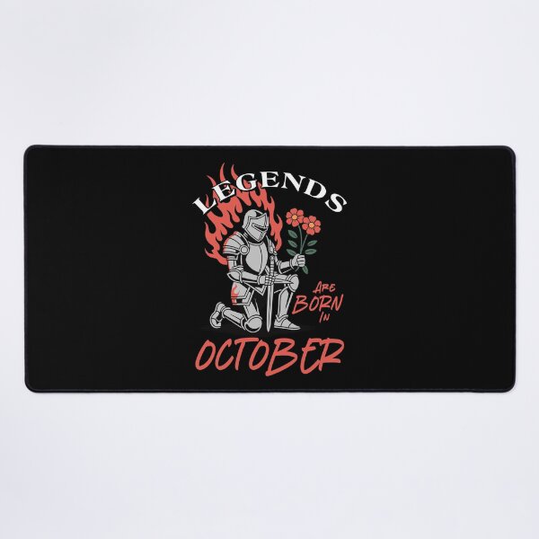 Item preview, Legends Are Born in October – Knight Birthday Graphic designed and sold by TipTop GFX.