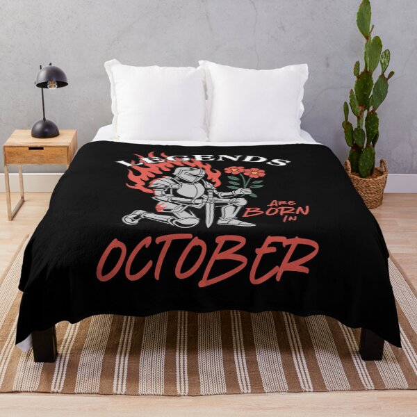 Item preview, Legends Are Born in October – Knight Birthday Graphic designed and sold by TipTop GFX.