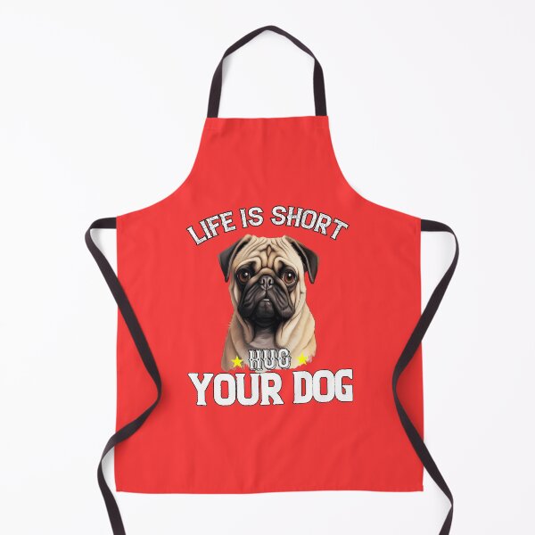 Item preview, Pug Pet Owner Art Design Gift Life Is Short Hug Your Dog designed and sold by fantasticdesign.