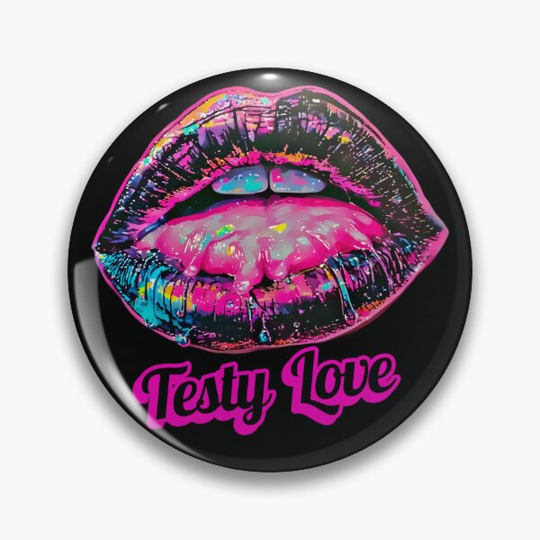 Item preview, Testy Love Dripping Neon Lips Pop Art designed and sold by Neer arts.