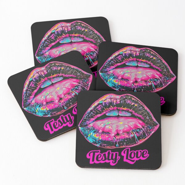 Item preview, Testy Love Dripping Neon Lips Pop Art designed and sold by Neer arts.