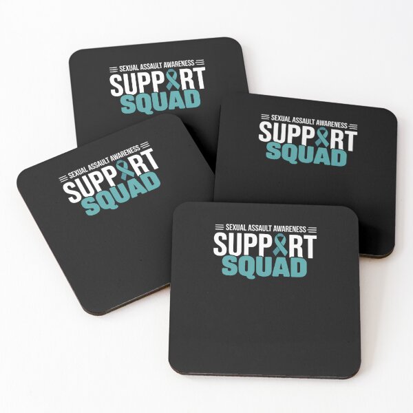 Item preview, Sexual Assault Awareness Support Squad I Wear Teal Ribbon designed and sold by SyncSusscess.