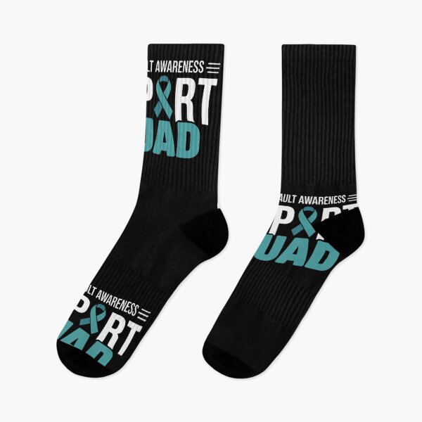 Item preview, Sexual Assault Awareness Support Squad I Wear Teal Ribbon designed and sold by SyncSusscess.