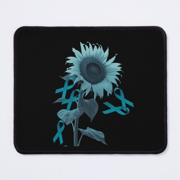 Item preview, SEXUAL ASSAULT AWARENESS Sunflower Teal Ribbon 2 designed and sold by SyncSusscess.