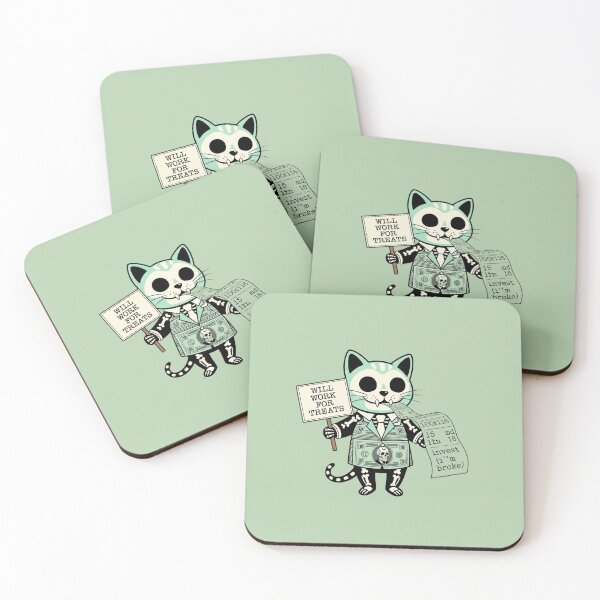 Item preview, Invest In Me I’m Broke Skeleton Cat Funny Money designed and sold by Moon's Arts.