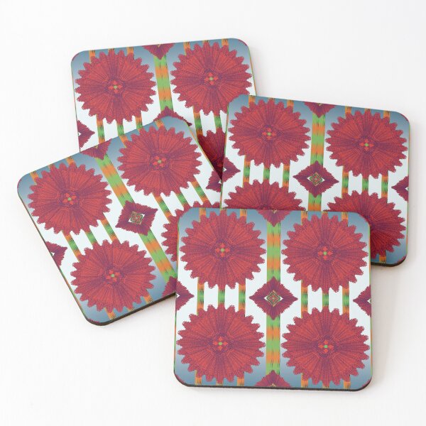 Item preview, Red Vital Energy Mandala designed and sold by OIL Pattern Design .