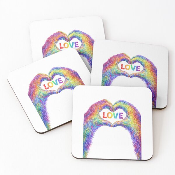 Item preview, Bigfoot Love – Colorful Heart of Kindness designed and sold by PRfoxy.