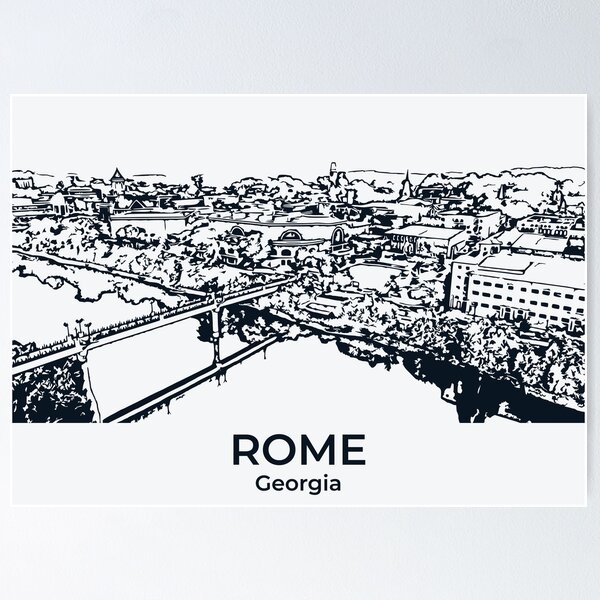 Item preview, Rome - Georgia designed and sold by Lakeric Cityscapes.