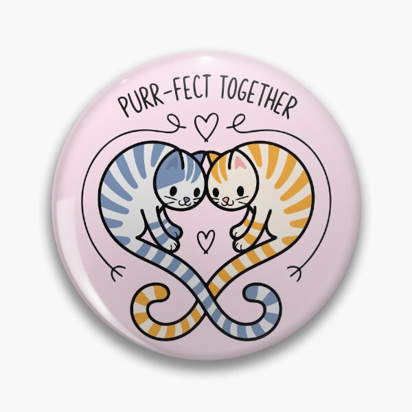 Item preview, Purr-fect Together Cats | Cute Couple Love Design designed and sold by cabana.space.