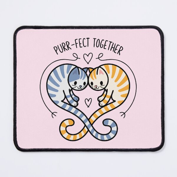 Item preview, Purr-fect Together Cats | Cute Couple Love Design designed and sold by cabana.space.