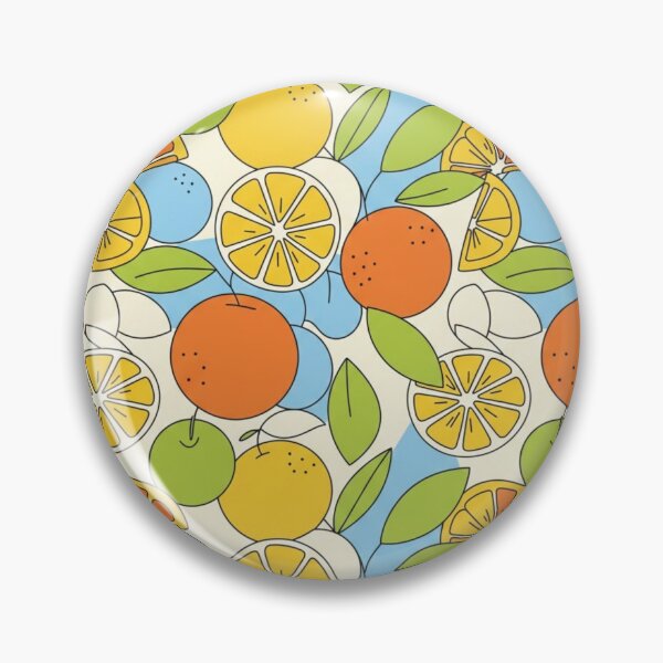 Item preview, Colorful Citrus Fruit Seamless Pattern designed and sold by joleyjl.