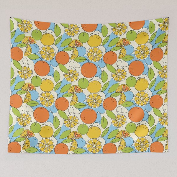 Item preview, Colorful Citrus Fruit Seamless Pattern designed and sold by joleyjl.
