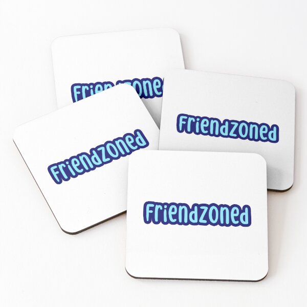 Item preview, Friendzoned, Blue Outline Typography  designed and sold by Memes N Lore .