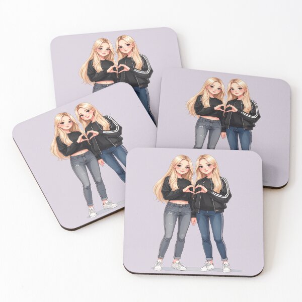 Item preview, True friendship, blonde teenagers designed and sold by LiskoDesign.