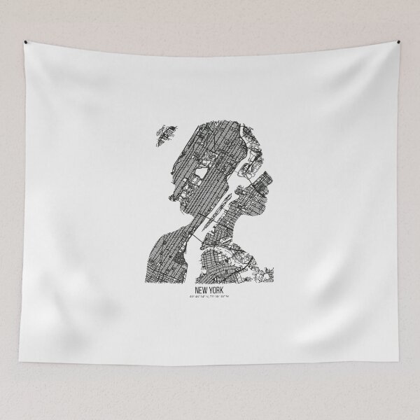 Item preview, New York USA poster map2 designed and sold by DopamineDr0p.