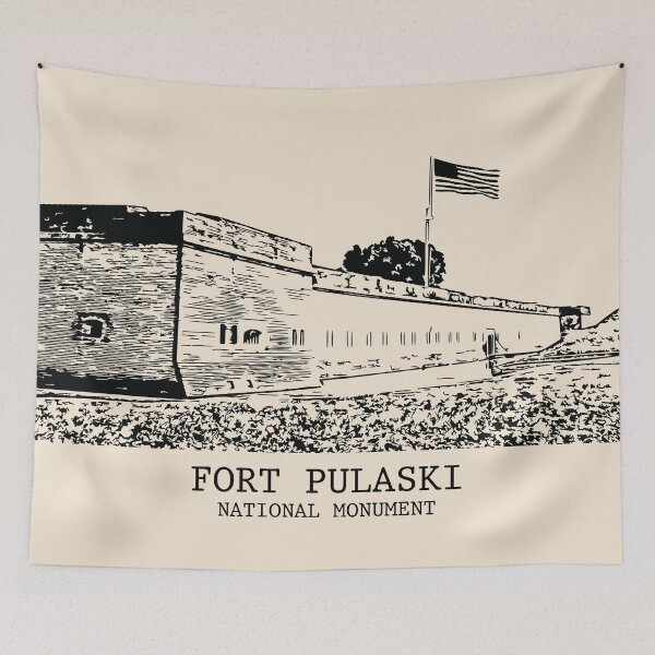 Item preview, Fort Pulaski National Monument designed and sold by Lakeric Cityscapes.