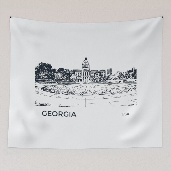 Item preview, Georgia State USA designed and sold by Lakeric Cityscapes.