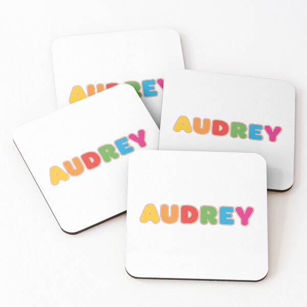 Item preview, ❤️ Audrey Personalized Name Wavy Retro Shirt, Coffee Mug, Sticker Gift designed and sold by HelixPedia.