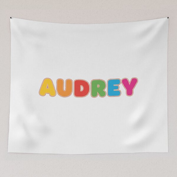 Item preview, ❤️ Audrey Personalized Name Wavy Retro Shirt, Coffee Mug, Sticker Gift designed and sold by HelixPedia.