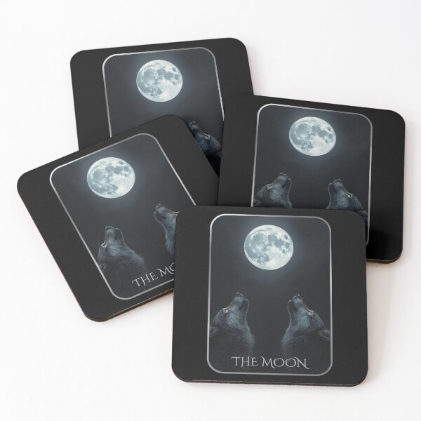 Item preview, The Moon – Dark Tarot Card Art designed and sold by Fradikal.