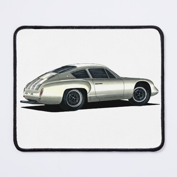 Item preview, Rear view famous adorable germany retro racing car gray 356B GTL Coupe with flat engine designed and sold by Cars23.