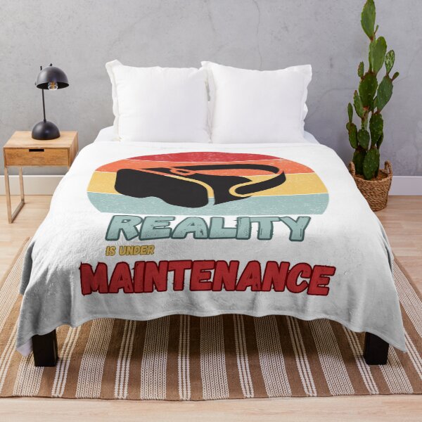 Item preview, Reality Is Under Maintenance Modern Philosophy Quote designed and sold by CleanDecor.