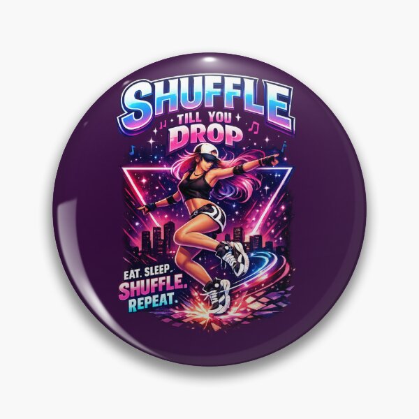 Item preview, Shuffle Dance Neon Rave Shirt EDM Streetwear designed and sold by Tender Flower Clothing.