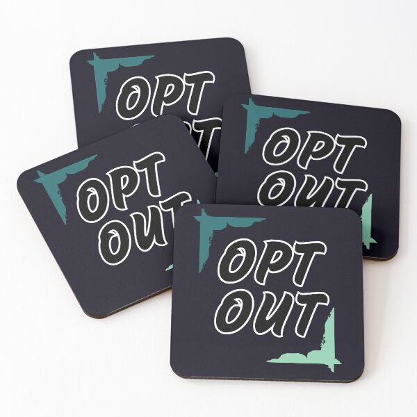 Item preview, Opt out, go against the grain, green frame designed and sold by LiskoDesign.