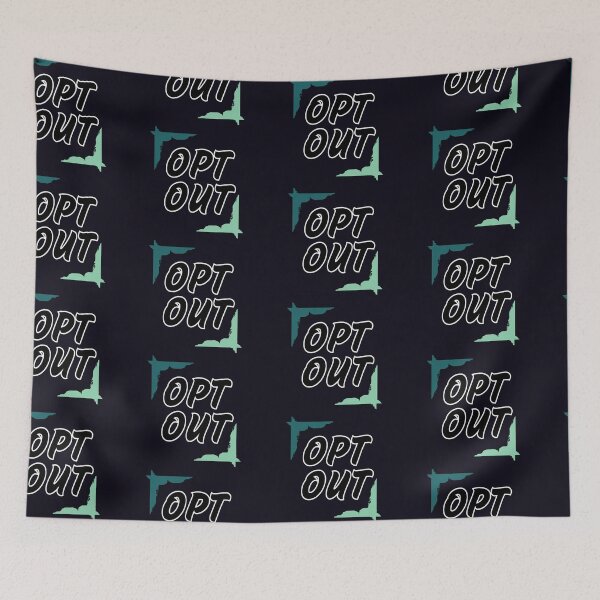 Item preview, Opt out, go against the grain, green frame designed and sold by LiskoDesign.