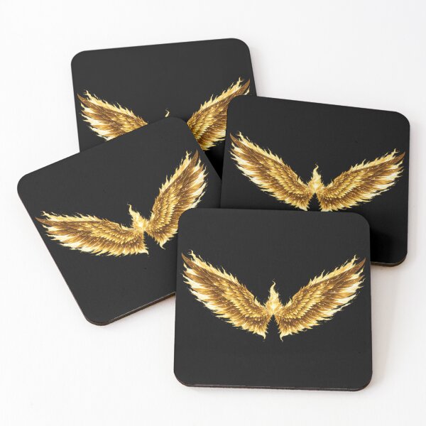 Item preview, Gold Angel Wings Graphic – Golden Feather Wings Art designed and sold by Reminixi.