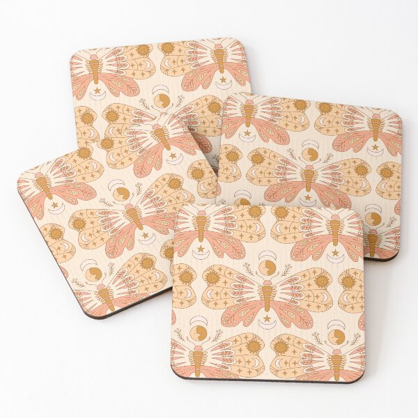 Item preview, Bohemian Butterflies celestial peach orange designed and sold by pholiumsigma_design.