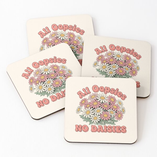 Item preview, All Oopsies No Daisies Funny Floral Quote Retro Daisy Illustration designed and sold by GiftsCreek.