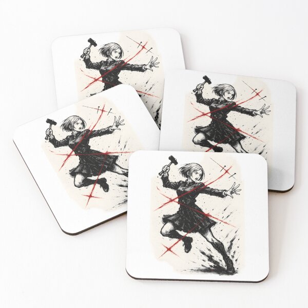 Item preview, Nobara Kugisaki – Fierce Cursed Tool Ink Illustration designed and sold by AnimeShin.
