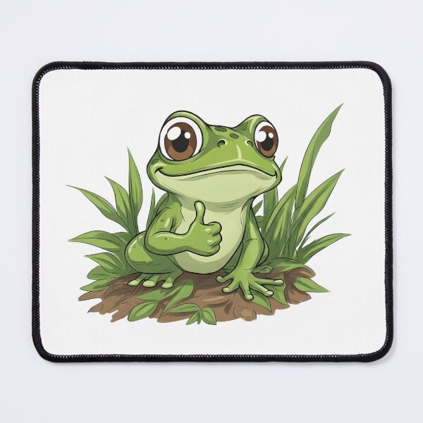 Item preview, Cute Thumbs Up Frog - Positive Vibes designed and sold by 8tinty.