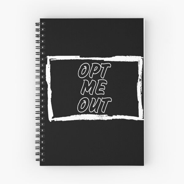 Item preview, Opt me out, against the current, white frame designed and sold by LiskoDesign.