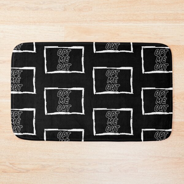 Item preview, Opt me out, against the current, white frame designed and sold by LiskoDesign.