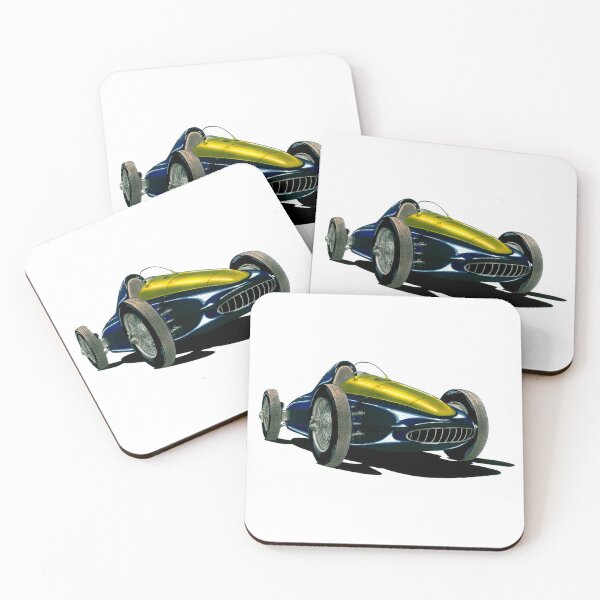 Item preview, Adorable classic retro racing car blue and yellow Cisitalia 360 Monoposto V12 engine designed and sold by Cars23.