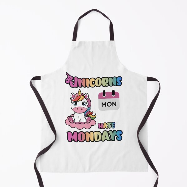 Item preview, Unicorns Hate Mondays Funny Fantasy Quote designed and sold by CleanDecor.