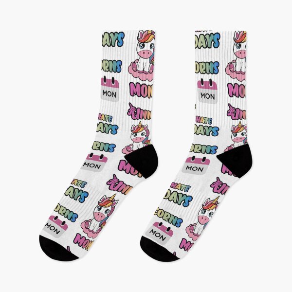 Item preview, Unicorns Hate Mondays Funny Fantasy Quote designed and sold by CleanDecor.