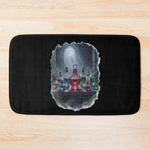 Item preview, Love Potion Heart Bottle Witch Apothecary Gothic Moonlight – Dark Fantasy Art designed and sold by DarkRomanceMom.