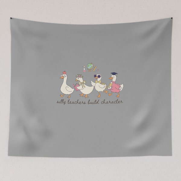 Item preview, Silly Teachers Build Character - Funny Goose Teacher SEL Aesthetic Shirt designed and sold by BANKACEM.STORE.
