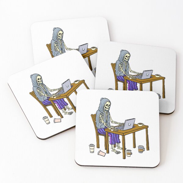 Item preview, Skeleton Working from Home designed and sold by Retrics Studio.